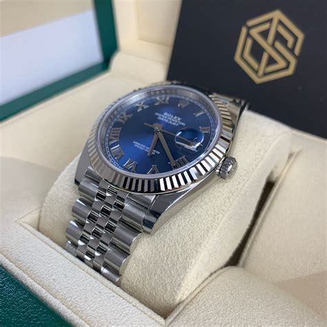 rolex datejust blue roman numerals|Rolex Datejust 41 roman numerals.